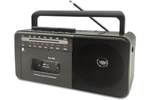 CTDZLED Kassettenspieler Bluetooth Boombox, Tape Recorder AM/FM/SW Radio Stereo Tape Player/Recorder mit großem Lautsprecher und Kopfhöreranschluss, USB/TF/MP3 Tape Player AC betrieben oder