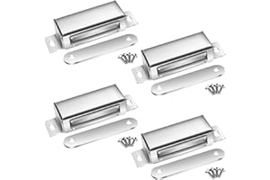 Selyse Magnetschnäpper Türmagnete für Schranktüren, Starke 30kg Magnetverschlüsse Edelstahl Schubladen Magnet Türschließer, Magnet für Möbel und Balkontüren (4 Stück)