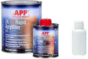 Appret garnissant RAPIDE blanc APP 2K 4:1 1L+0,25L de durcisseur+0,25L de diluant