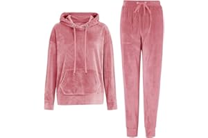 REORIA Womens Long Sleeve Hoodie Jogger Crewneck Two Piece Outfit Tracksuit Solid Color Sweatshirt and Sweatpants Set