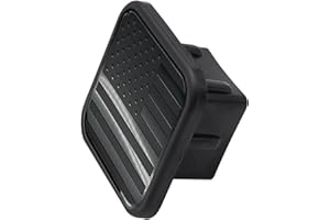 WADY Copertura del Gancio di Traino,3.15 x 3.15 x 1.97pollici Copertura Gancio Traino Rimorchio Coperchio di Protezione Bocca Quadrata Accessori per Auto per la Maggior Parte delle Auto e Rimorchi(Nero)