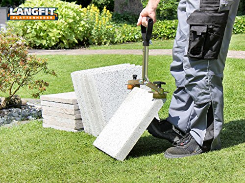 LANGFIT® Plattenheber – Rückenfreundlich durch 3-fach höhenverstellbaren Griff – 20 bis 62cm – Schonend für Rücken und Hüfte! Tragkraft bis 60kg – Made in Germany – MS-PH2062T - 8