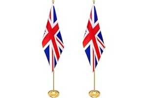 IN WHICH BAY Indoor Flag Pole Kit with Weighted & Thickened Base Hight 200CM-252CM,Aluminum Commercial Indoor Flagpole for Office School City Hall,Heavy Duty Indoor Telescoping Flag Pole/Golden -2Pack