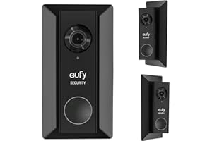 UIQELYS Uchwyt ścienny do dzwonka wideo eufy 2K (przewodowy)/HD 1080P, regulowany uchwyt kątowy L35°/R35° zestaw płyty montażowej klina, prosty samodzielny montaż