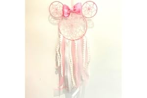 Rooh Dream Catcher ~ Cartoon Wall Hanging for Kids ~ Handmade Hangings for Positivity (Can be used as Home Décor Accents, Wall Hangings,Room, Meditation Room, Yoga Temple, Windchime)