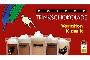 Zotter Variation Klassik (Bitter Classic, Edel-Mandel, Cafe Latte, Nuss-Nougat, Weiße mit Vanille), 1er Pack (1 x 110 g) - Bio