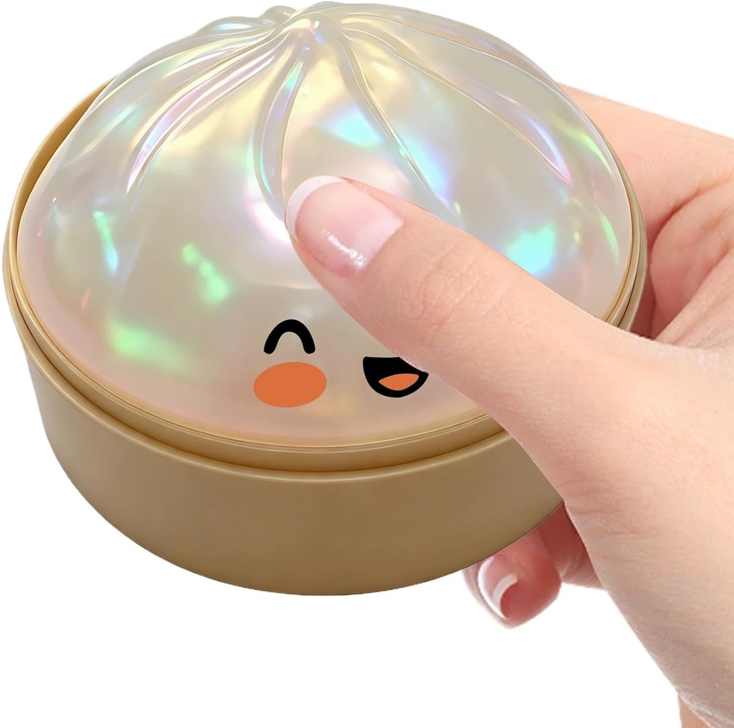Bola Anti-Estrés Brillantina Dumpling - Amasable para Aliviar el Estrés | Peluche Anti-estrés para Amasar - para Estudio Trabajo Viaje Oficina Casa Coche Sala de Espera Meditación Regalos para Niños A