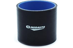 M MODAUTO MODAUTO Manguera de Silicona Acoplador, Tubo de Silicona Recto, Universal, 3/4 capas, Alto Rendimiento, Modelo E354E, Diametro 76mm