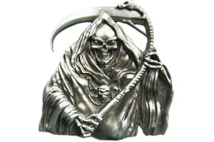 Jean's Friend New Vintage Grim Reaper Skull Belt Buckle Gürtelschnallen