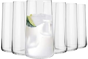 KROSNO Höga Dricksglas, 6 x 540 ml, Avant-Garde-kollektionen | Tål maskindisk, Hög form, För vatten juice drinkar och longdrinks, För hem restaurang och fest