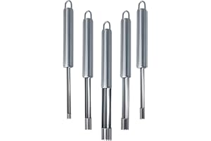 YANHE Lot de 5 vide-fruits multifonctions en acier inoxydable pour retirer les noyaux de poire, pomme, jujujube, aubépine, 5 tailles pour la maison et la cuisine