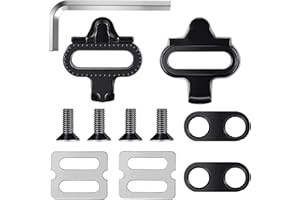ZUOQIANG 2 Tacos para Pedales de Bicicleta, Plantillas para Zapatos de Ciclismo de Carretera Set, Anclajes de Pedales automáticos para Ciclismo, Compatibles con Calas Shimano Carretera SPD SM-SH51
