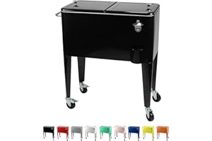KAILUA COOLER SERVE COOL DRINKS Kailua Cooler - Frigorifero per bevande - scatola di raffreddamento - Box Frigo - Frigo Portatile - Carrello Portabevande - Carrello Mobile Bar - refrigerator