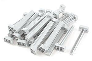 UXCELL sourcing map 25pcs Vertical Mount PCB Circuit Board Card Slot Guide Rail Holder Bar