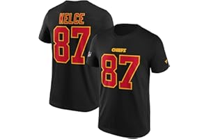 Fanatics - Camiseta NFL Kansas City Chiefs Kelce Name & Number Graphic - Color Negro