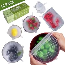 DeliOne Silicone Stretch Lids, Set of 10, Clear : Amazon.de: Home ...