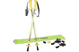 FitTrek Wanderstöcke Kinder - Trekkingstöcke - Walking Stöcke Teleskop - Wanderstocke Kinder - Walking Stock Leicht mit Gummipuffer, Pads und Tasche