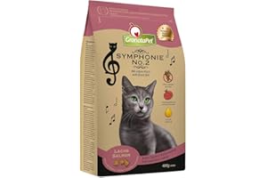 GranataPet Symphonie No. 2 con salmone, croccantini gatto, cibo gatti senza cereali e zuccheri aggiunti, deliziose crocchette gatti con pesce di qualità, 300 g