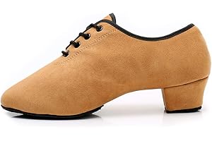 HROYL Scarpe da Ballo Pratica Donna/Bambino/Uomo Professionali per Latino Salsa Caraibico Jazz Danza,238/702