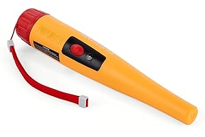 DURAMAXX Powerpoint Metal Detector Cerca Metalli Pinpointer Impermeabile Digitale (Indicazione tramite LED vibrazioni, calibrazione automatica, copertura a 360°) giallo