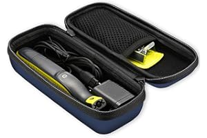 ProCase EVA twarde etui podróżne organizer do przechowywania torba do Philips Norelco OneBlade, FFP, QP2520/90 QP2520/70 - granatowy