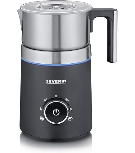 Cloer 7789 Mousseur à Lait à Induction XL800 - 800ml, Mousse De Lait, Chocolat Chaud, Acier Inoxydable