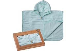 Urban Kanga Poncho da Bagno Asciugamano con Cappuccio per Bambini (Menta)