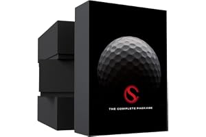 CADDYSACK Golfbollshållare och dispenser med golfhandduk, 2 golfbollar, golfbollsmarkör, karbinhake, presentförpackning – fästs enkelt på golfväska, bä eller kundvagn – rolig och funktionell ny