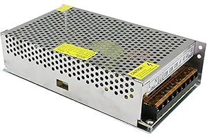 A-DIGISHUO Power Supply 12V 20A 240W AC 230V to DC 12 Volt Universal Regulated Switching Transformer Low Voltage LED Driver For LED Strip Lights, LED Sign, Audio Radio (12V 20A 240W)