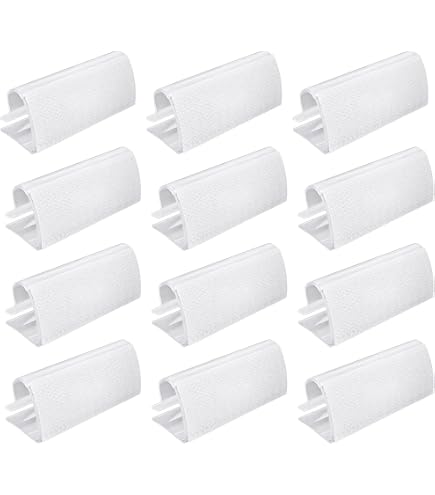 12 Tischdeckenklammern Transparent – Mit Haken & Schlaufen, Für Hochzeiten & Partys, 4,5x2,5x4,5 Cm