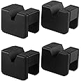 Azonee 4Pcs Jack Stand Pads Adapter Universal Slotted Frame Rail Pinch Welds Protector Rubber Jack Pad for Jack Stand Accessories