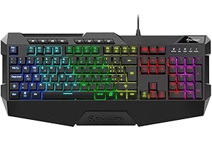 Sharkoon Skiller SGK4 tastiera gaming, N-Key Rollover, RGB 6 zone, Layout italiano
