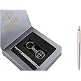 Parker Vector Roller Ball Pen with Free Key Chain Jotter Stainless Steel GT Ball Pen