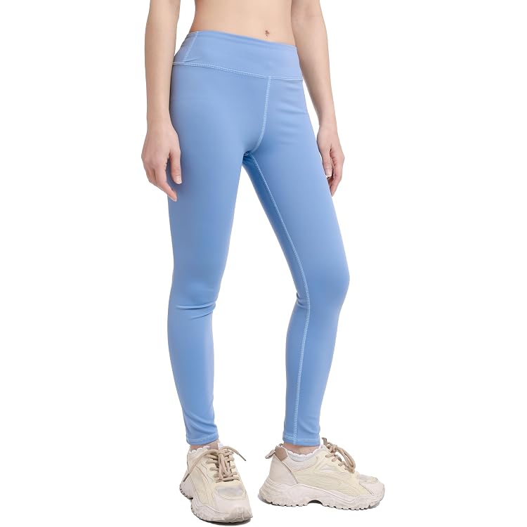 Mädchen Sportanzug 2-teilig: Bauchfreies Top + Leggings, Langarm/Kurzarm, Für Yoga & Fitness, Größen 110-164