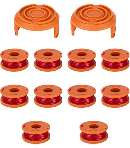 Rasentrimmer Spule & Faden Set Für WORX GT - 6 Spulen Kompatibel Mit WG150E WG163E