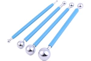 ODETOJOY 4PCS Paper Quilling Tool 3D Domes Ball Mini Shape Quilling Paper Ball Impression Quilling Template Half-Spheres DIY Handmade