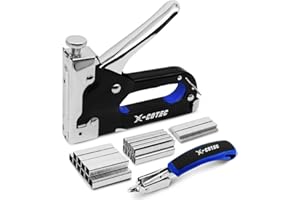 X-COTEC Graffatrice, Graffettatrice per Legno Professionale, Sparapunti per Legno, Spillatrice per Legno con 3000 Graffette, Pinzatrice per Legno, per Tappezzeria