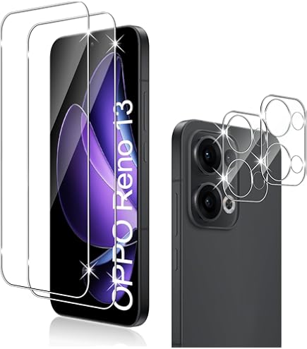 Tieeyivv Pellicola per OPPO Reno 13 5G Vetro Temperato Posteriore Pellicola Pieno Copertura Anti Graffio, Anti-Impronte, Senza Bolle, Ultra Trasparente, Ultra Resistente
