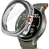 Sneezy Samsung Galaxy Watch 7 44mm İle Uyumlu Ultra D&ouml;n&uuml;şt&uuml;r&uuml;c&uuml; Kasa Koruyucu G&uuml;m&uuml;ş