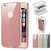 Produktbild Sycode 360 Grad Glitzer Handyhülle für iPhone 8 Plus / 7 Plus,Full Body 2 in 1 Hülle für iPhone 7 Plus,Bling Glänzend Glitzer Kristall Modisch Ultra Dünn Front Back TPU Silikon Gel Stoßdämpfend Transparent Beidseitiger Vorne und Hinten 360°Double Doppelseitig Weich Komplette Slim Fit Full Handy Tasche Transparent Klar Protective Schale Etui Case Cover für iPhone 8 Plus / 7 Plus-Rose Gold