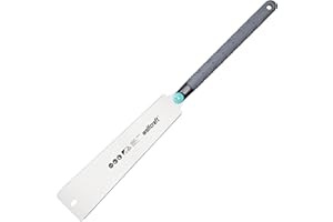 wolfcraft Japansäge lang I 6955000 I Beidseitig verzahnte Ryoba Handsäge mit extra großem Sägeblatt I Ideal für die Bearbeitung von Holz, Kunststoff und Fußleisten