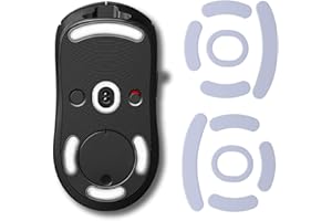 ehomiiii DPS Glides pour Logitech G PRO Wireless - 2 jeux de pieds de souris de rechange, patins de vitesse, bords arrondis, autocollants, matériau PTFE, ajustement parfait - kit de mise à niveau pour