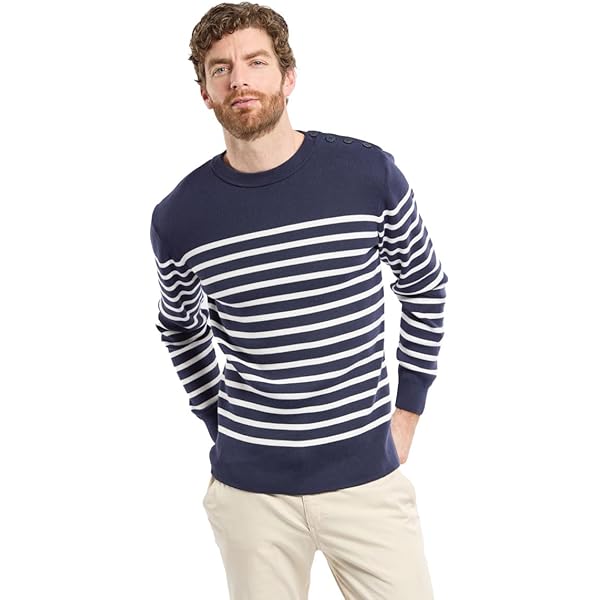 Armor Lux, Marine trui Paimpol heren, Veelkleurig (schip/chili I78), M