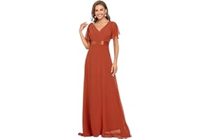 Ever-Pretty Robe de soirée en Double V-col et Manches Courtes 09890