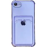 Ehr. iPhone 17e/16e Uyumlu Kamera Korumalı Kartlıklı K&ouml;şeleri Airbag Tasarımlı Darbe &Ouml;nleyici Şeffaf Silikon Kılıf