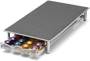 Kaffeepadhalter Vintage Stil - Organizer Für Kapseln 16x13,3x13,3cm Schwarz