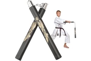 DONQL Foam Nunchucks for kids and beginners Training Nunchucks of Martial Arts Padded Training Practice Nunchakus Portable Good Gift and Toy for Kids