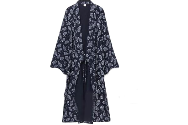 FANCYPUMPKIN Japansk kimono för män Yukata bomullsbadrock