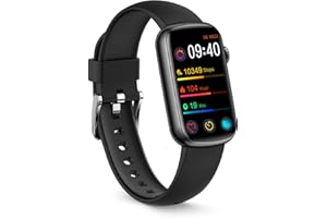 FITVII Slim Fitness Tracker with Blood Oxygen, Blood Pressure, 24/7 Heart Rate and Sleep Tracking, IP68 Waterproof Activity Trackers and Smart Watches with Step Tracker, Pedometer for Women Men