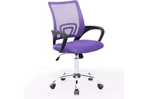 SVITA Cydney - Sedia da scrivania per bambini, con rivestimento in rete, colore: viola